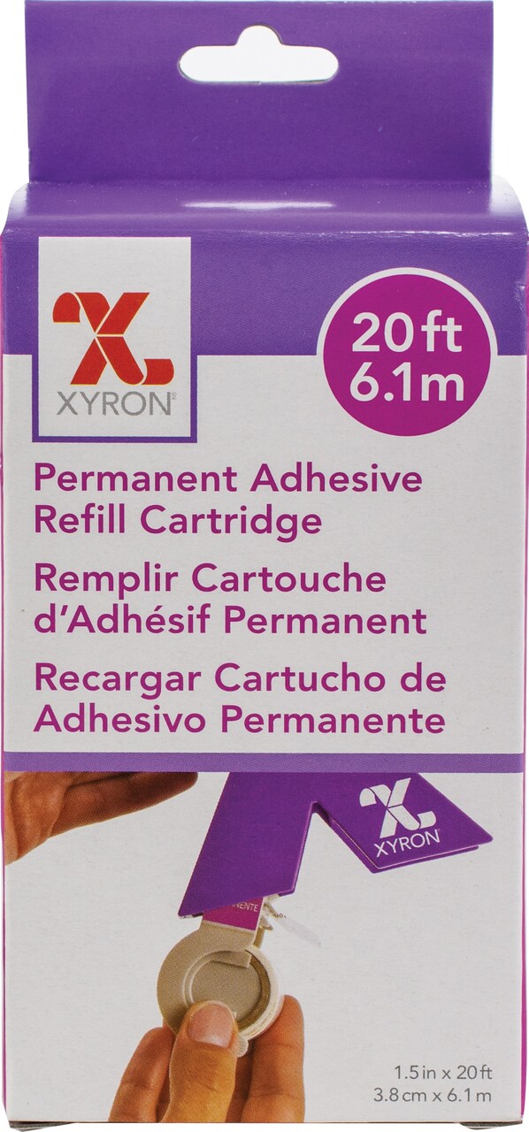 Multipack of 12 - Xyron 150 Refill Cartridge-1.5&#x22;X20&#x27; Permanent